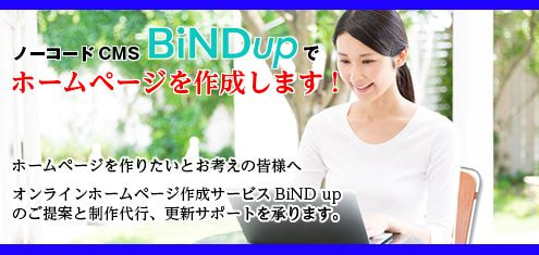 BiNDupでホームページ作成
